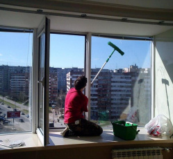 Мытье окон в однокомнатной квартире Кириши